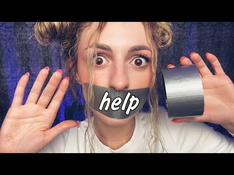 ASMR Duct Tape on my Mouth | Sticky sounds asmr