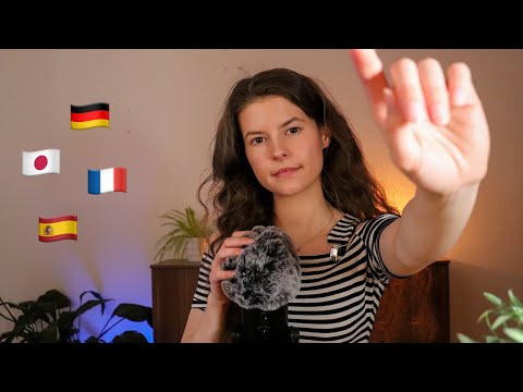 ASMR - speaking 10 different LANGUAGES