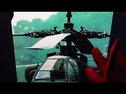 😴📱ipad ASMR - Chewing gum, whispering - Helicopters of various countries🚁