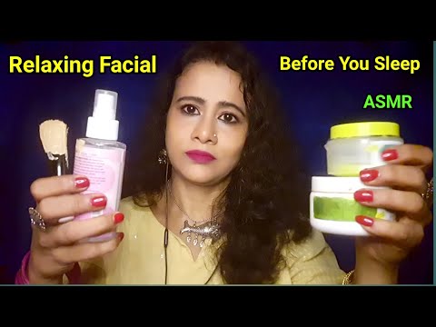 ASMR Relaxing Facial Before You Sleep 🌿 | Asmr Ghosal