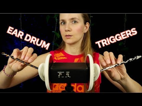 ASMR Deep Ear Drum Triggers (Tapping, Scratching, Rubbing)