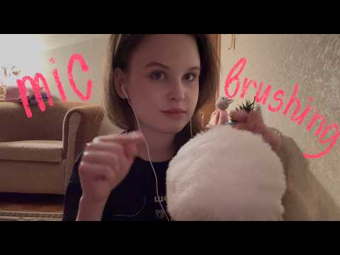 the best mic brushing asmr 🐇🪩
