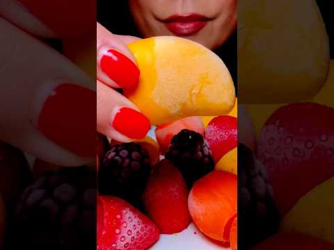 Viral mini fruit pop ice cream #asmr #icecream #viralfood #food #mukbang