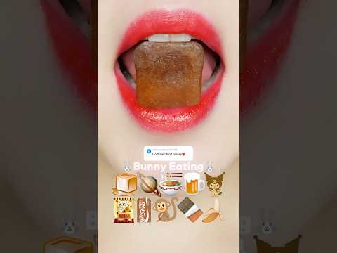 asmr brown emoji food eatingshow 갈색 이모지 입술 먹방 mukbang