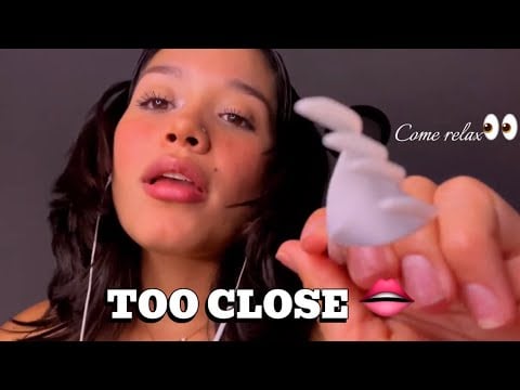 ASMR Close-Up Mouth Sounds (EATING YOUR FACE)👄 For Sleep & Relaxation
