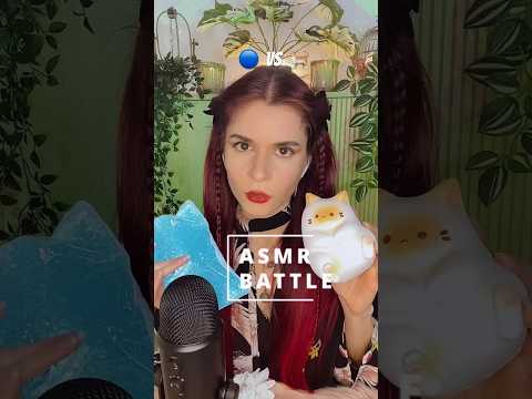 ASMR Triggers Battle 🔵 VS 🐈