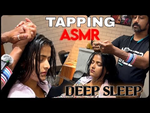 BEST TAPPING ASMR AND HEAD MASSAGE FOR HEADACHE RELIEF & DEEP SLEEP || Neck Crack & No Talking ASMR