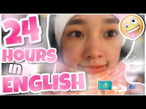 ВЛОГ / 24 САҒАТ ТЕК АҒЫЛШЫНША!