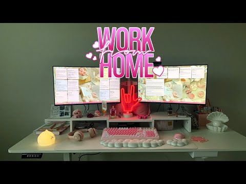 ASMR| Work from home with me- typing & clicky mouse- sounds to help you relax or study