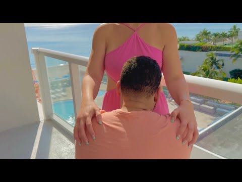 ASMR - Back & Head Massage - Ocean View 🏝️