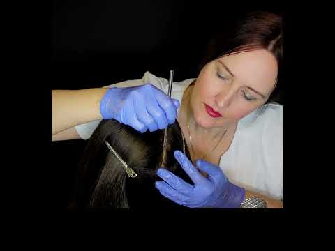 ASMR Measuring Hair Densitiy #Shorts