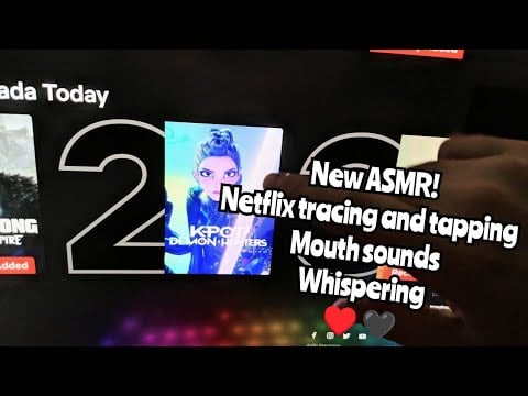 ✨✨NEW ASMR!! Netflix Tv Tracing ASMR (Fast Tracing and TV Screen Tapping)