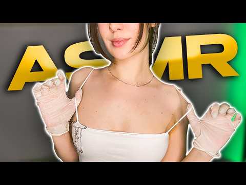 [4K USA ASMR]Skin to Latex🧴Cream Massage, Deep Scratching & Sticky Glove Sounds | Relax & No Talking