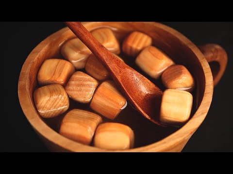 ASMR Wood + Water + Ice = Perfect! 나무 + 물 + 얼음 = 완벽!