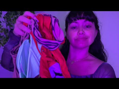 ASMR Bikini Try On Haul @aramoonasmr1111 #asmr #tingles #triggersforsleep #relax #scratching