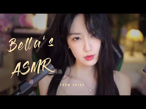 【贝拉小姐姐 ASMR】吸水、手指舞、润滑油、小孔