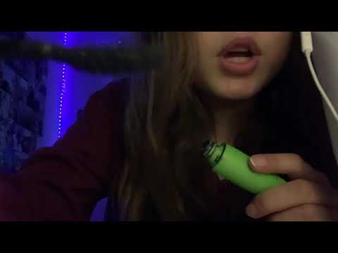 ASMR | doing your makeup | up close , mouth sounds, hand movements 👄