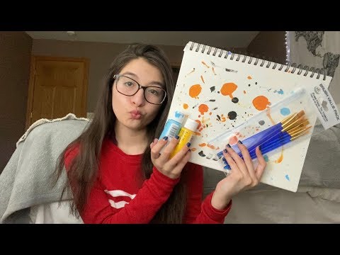 ASMR Painting Triggers (Tapping, Brushing, Scratching)