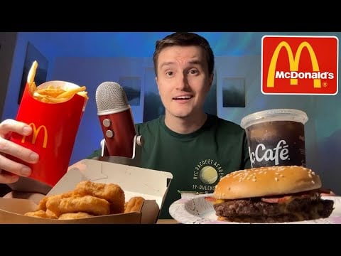 ASMR | Trying the UNHEALTHIEST McDonald’s Meal 🍔 (Mukbang)