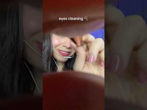 ASMR Eye Cleaning 👁️ Mouth Sounds & Visual Triggers for Deep Relaxation #shorts
