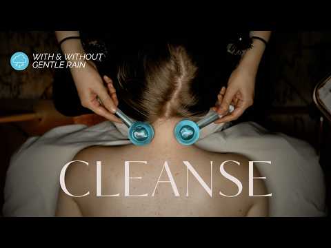 ASMR Aura Cleanse before Bed 😴 Fast Brushing, Vibe Cutting, Water Sounds, Massage [No Talking]