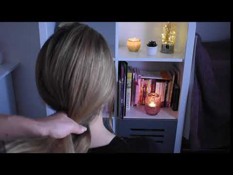 ASMR FR hair brushing brossage de cheveux pinceau NO TALKING brosse brushes coiffure tresse