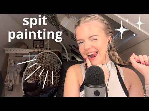 asmr | spit painting!!!