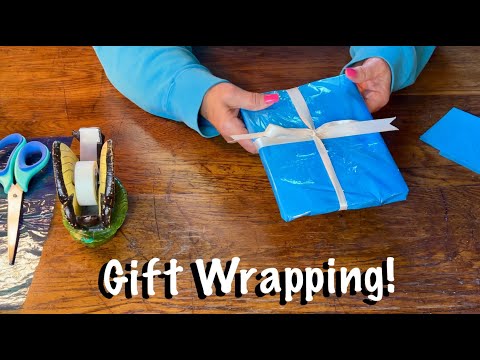 Gift Wrapping! ASMR (No talking version) Tissue paper crinkles~Special gift for special subscriber.