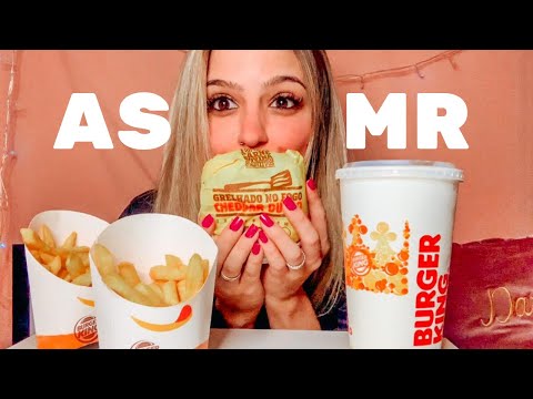 ASMR COMENDO BURGER KING - mukbang