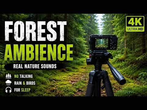 🔴LIVE 24/ 7 Peaceful Forest Sounds l Real Nature Ambience for Deep Sleep , Relaxation & Focus l No