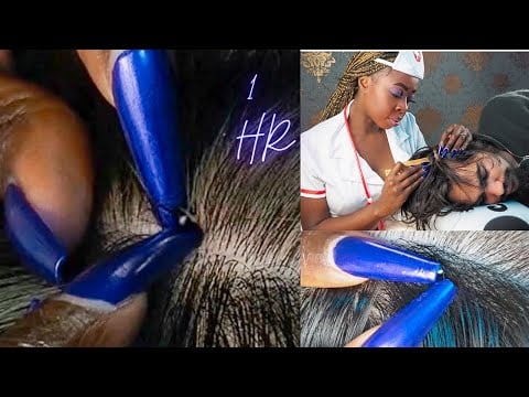 {ASMR} Nurse Attentively NITPICKING Scalp Whiteheads | Soft Whispers | 1 HR