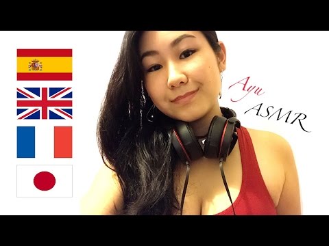 [ASMR] Palabras cosquillosas en 4 idiomas para relajarte