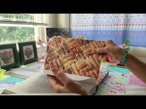 Ad-free ASMR; Page turning: pie cookbook with soft spoken commentary
