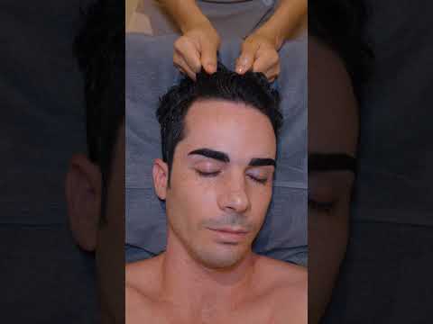 ASMR: Extremely Relaxing Hot Oil Head Massage - Thailand #shorts