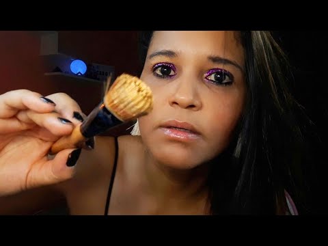 ASMR MAQUIANDO VOCE Fast & aggressive 💄💄 (ROLEPLAY)