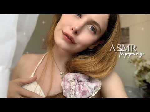 ASMR candle tapping // mouth sounds ✦