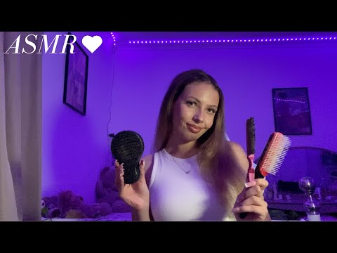 ASMR| Brushing My Hair 💜✨