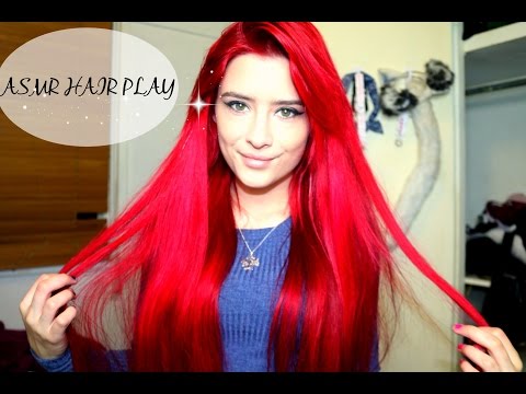 ASMR HAIR PLAY! Brushing mine and your hair!