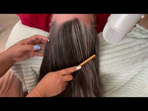 ASMR SCALP HEAD MASSAGE~ FAST SCALP SCRATCHING & HAIR PLAY ~ NO TALKING 💆‍♂️😵‍💫😴🛌