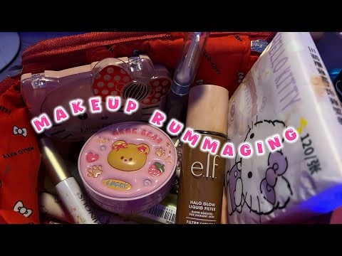 Makeup Bag Rummaging ASMR 💄 | Tapping, Scratching & Soft Sounds for Sleep