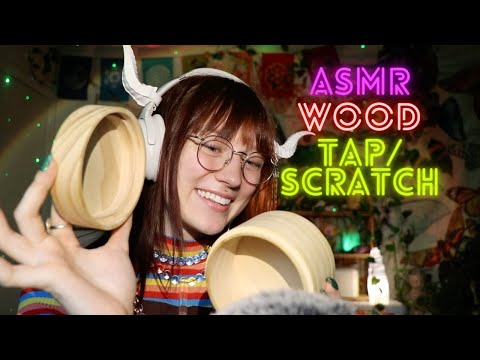 NO TALKING AMSR wood tapping and scratching 🪵