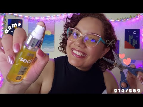 ASMR CUIDANDO DO SEU CABELO NA TRANSIÇÃO CAPILAR 😍💕