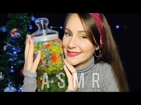 ASMR🎧 Jugando con pelotitas de AGUA (SONIDOS LIQUIDOS💧) - asmr con Elena