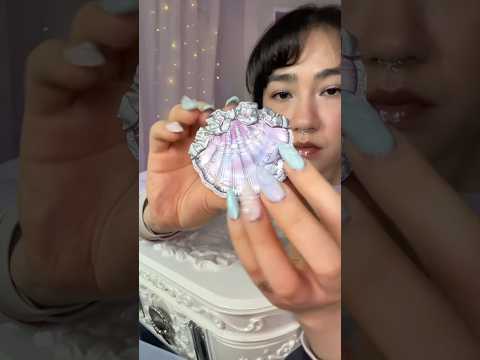 MAQUIAGEM DE SEREIA 🧜‍♀️🐚 🌊 #asmr #flowerknows #FlowerKnowsShellsJewel #unboxing