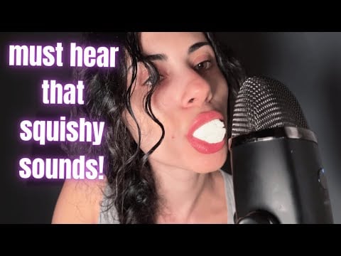 ASMR | Mouth Sounds Mic Kisses & Squishy Marshmallow Eating!