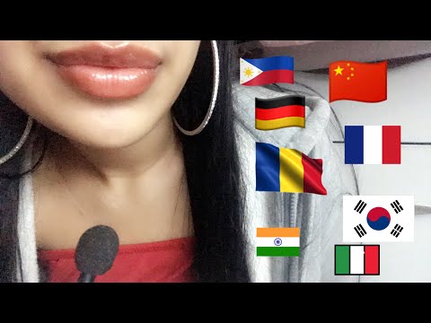 ASMR~ Different languages (German, Spanish, Hebrew, Chinese + MORE)