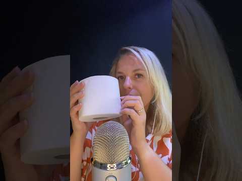 ASMR FR / Je fais de l’ASMR avec du papier toilette #asmrfr #shortsasmr #asmr