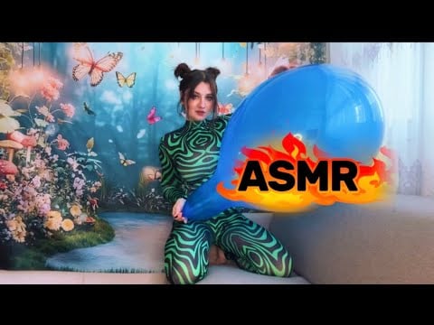 ASMR | Blowing Up A Giant Balloon To MAX 💥💚