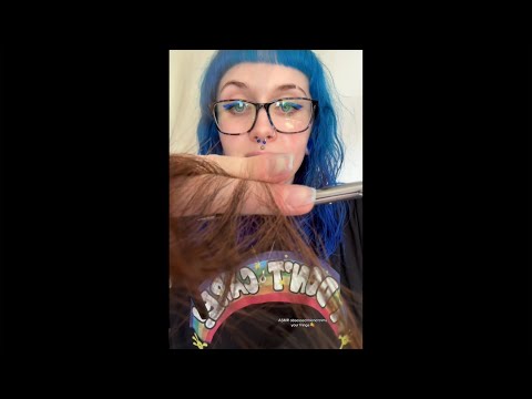ASMR obsessed friend trims your fringe 💇‍♀️