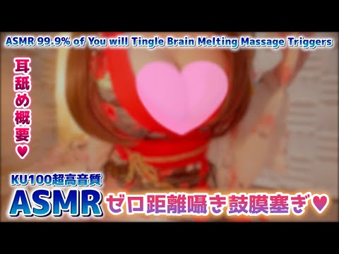 🛑[ASMR] 耳●め概要↓音が良すぎて絶対ゾクゾク！囁きマッサージ。Ear Massage, Ear Blowing, Brain Tingling【後半ニコニコ】